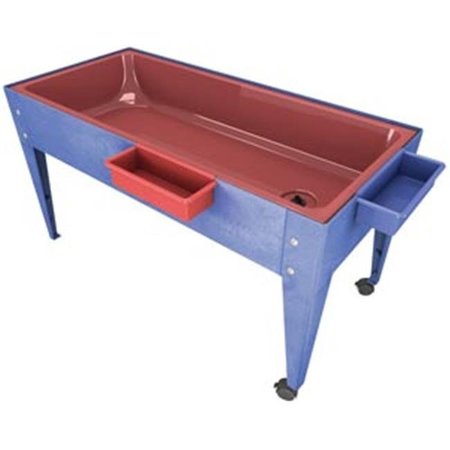 MANTA RAY Manta Ray S6224 Red Liner Sand And Water Activity Center with Lid And 2 Casters Blue S6224